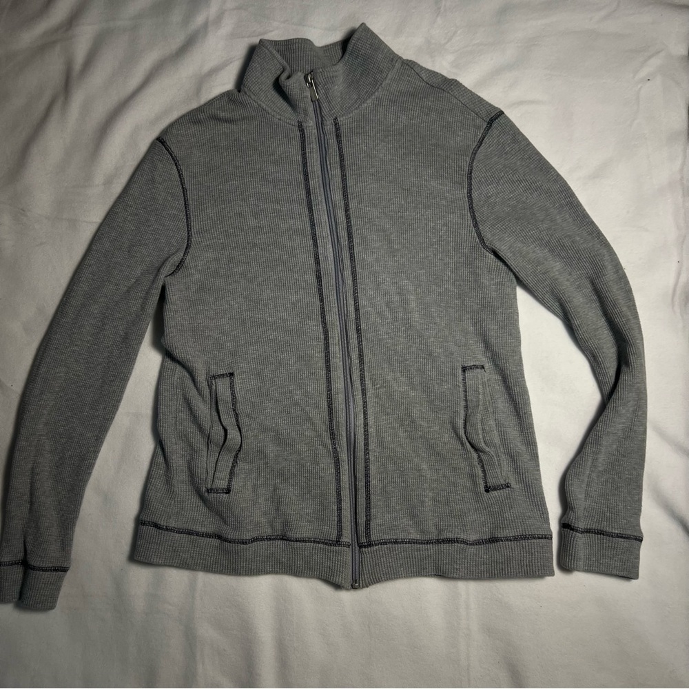 Michael Kors Gray Zip-Up Sweater